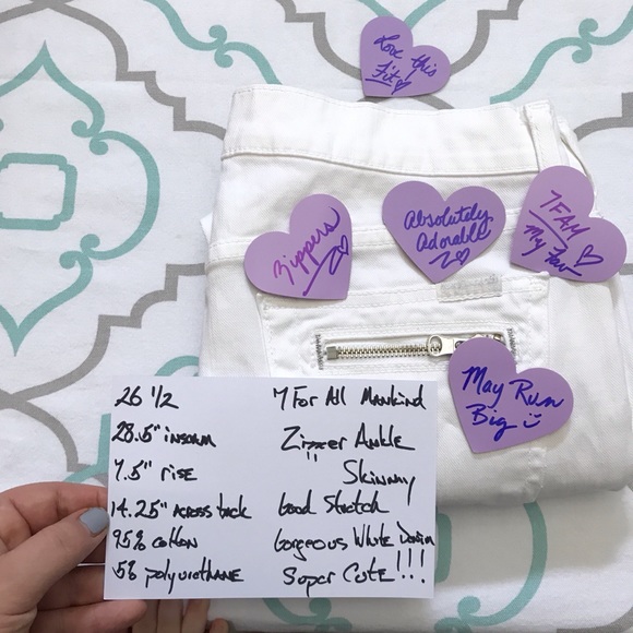 💙👖GORGEOUS! 7FAM ZIPPER ANKLE👖💙26 1/2 28.5” - Picture 5 of 16